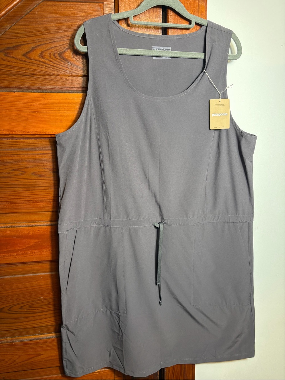 Patagonia Gray Sleeveless Drawstring Tunic